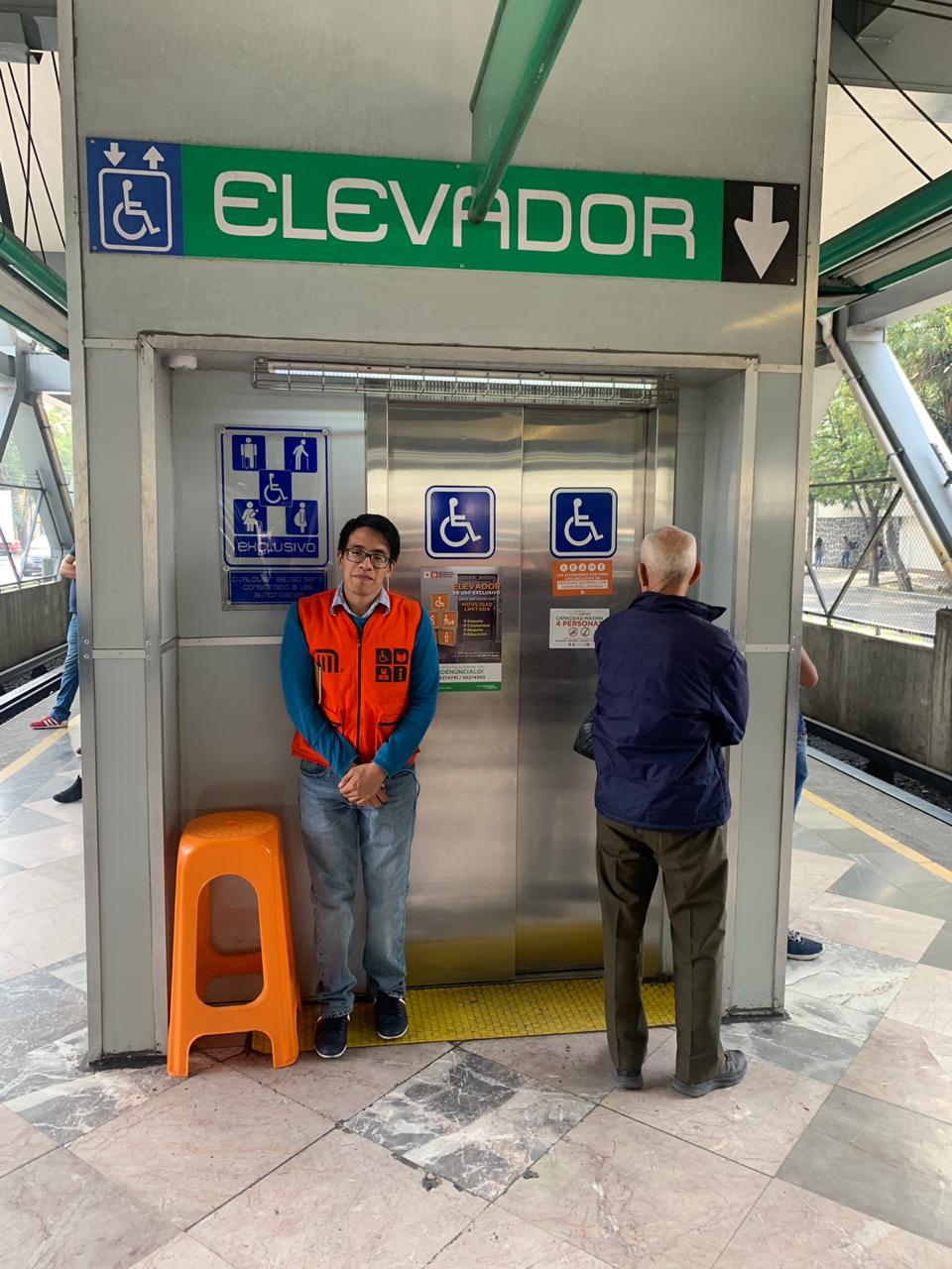 A un mes de la liberación de elevadores en el metro, el STC brinda apoyo a  más de 30 mil usuarios con movilidad limitada