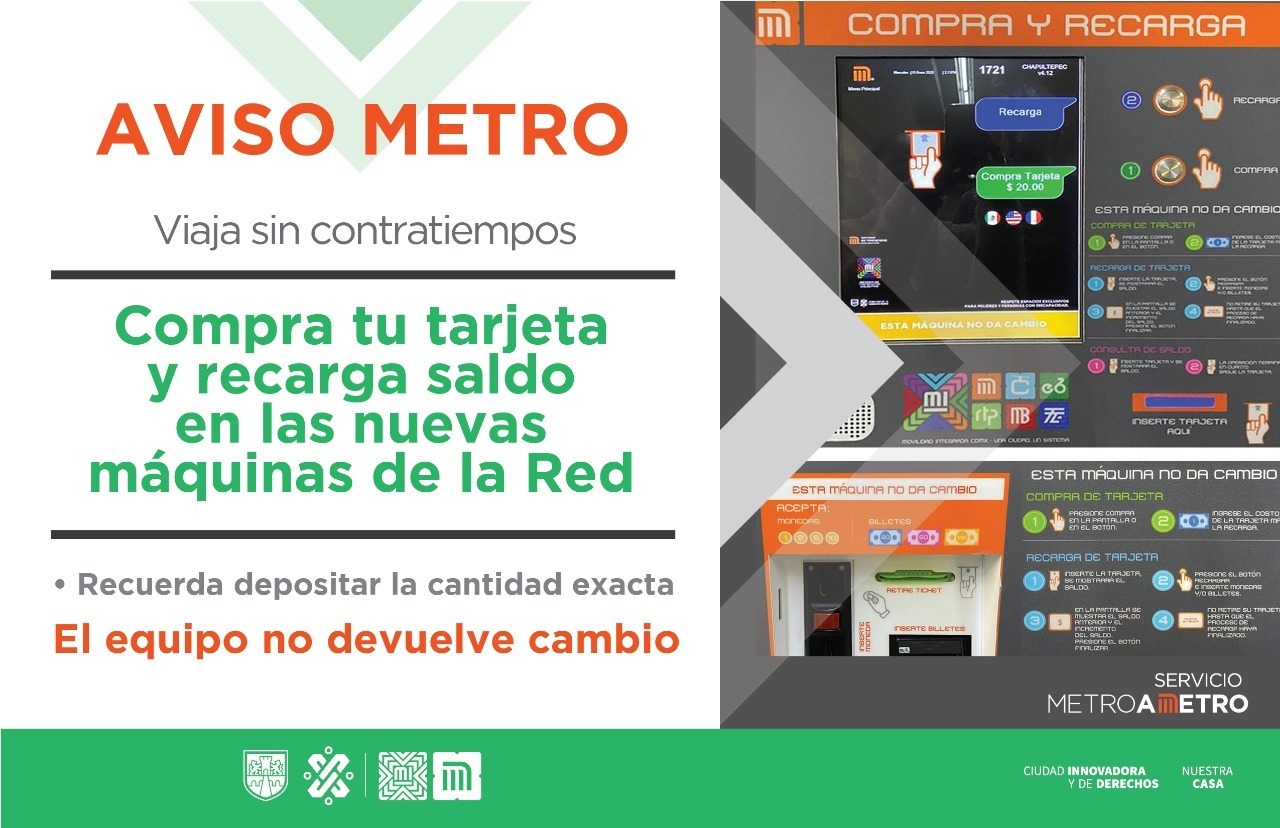 Mañana 24 de enero, último día que el Metro CDMX relizará recargas en  tarjetas de peaje antiguas