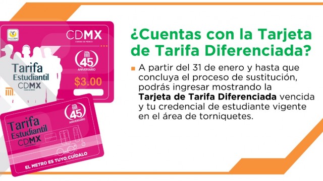 La tarjeta con tarifa diferenciada del Metro CDMX, en proceso de transición